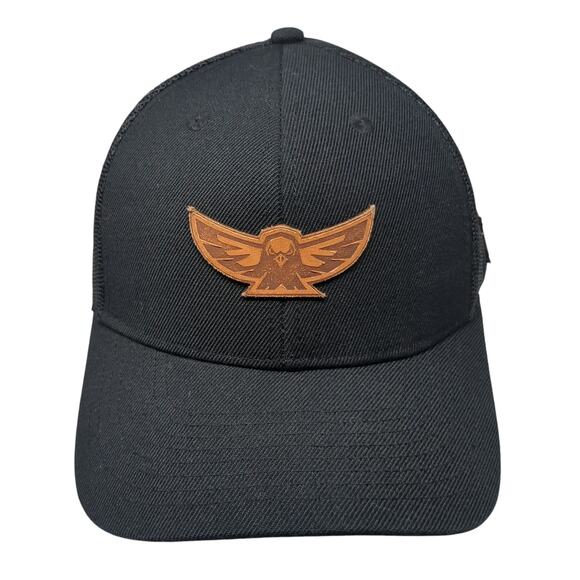 American Eagle Snapback Trucker Hat Black OS Adjustable Mesh Back Branded Bills - Picture 1 of 10